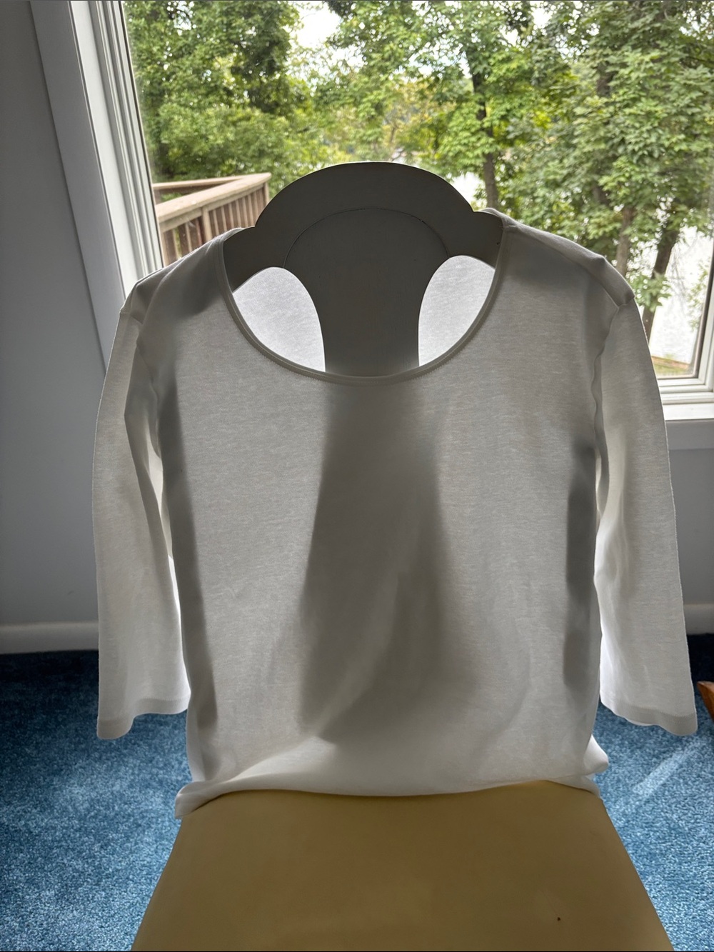 Karen Scott White 3/4 Sleeve Tee